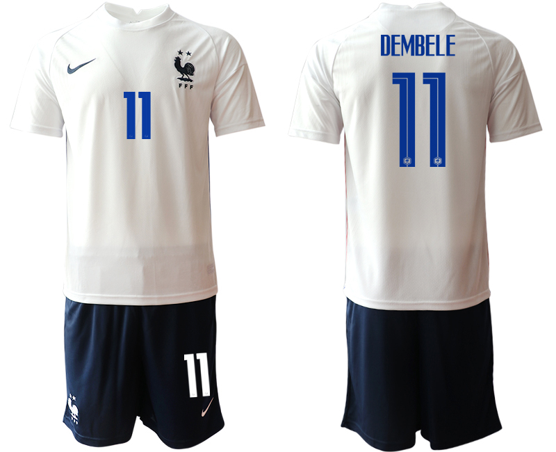 Men 2021 France away #11 soccer jerseys->france jersey->Soccer Country Jersey